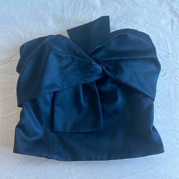 Anthropologie Tops - Navy corset strapless top